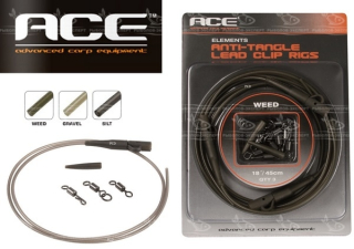 Монтаж Ace Anti-Tangle Tube & Lead Clips Rigs Weed 3шт/уп